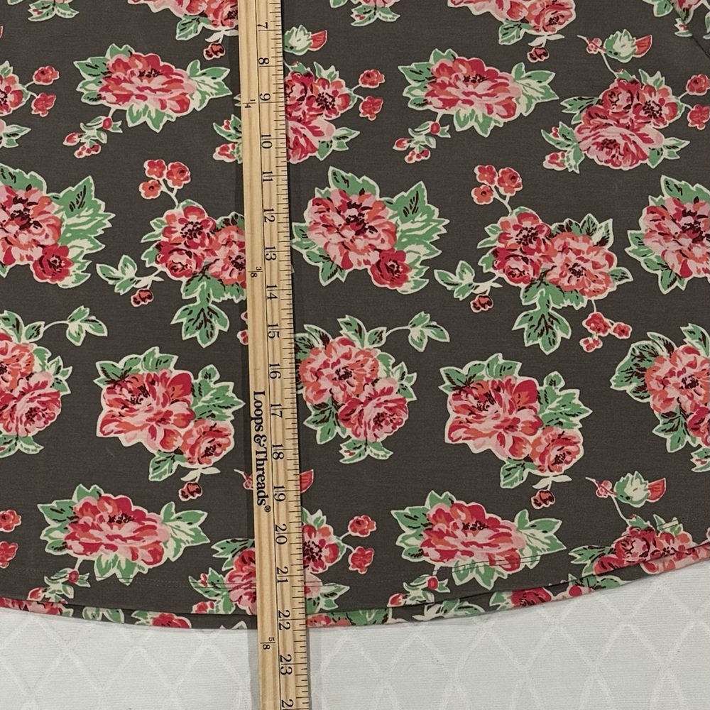Matilda Jane Floral Cheryl Skater Flare Skirt With Pockets Size Large - Picture 7 of 8